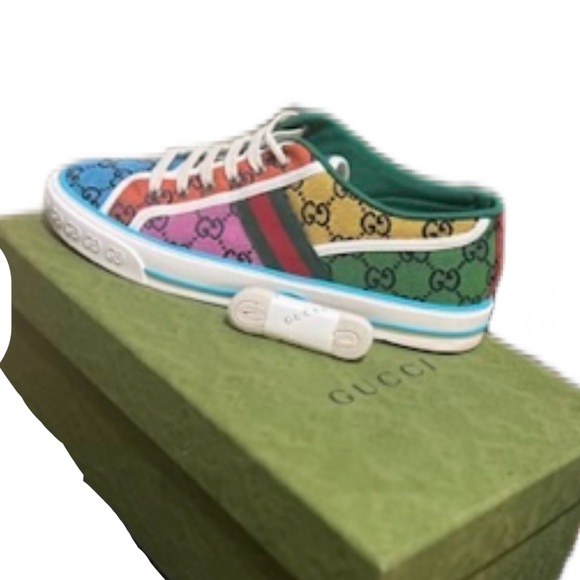 Gucci Tennis 1997 GG Multicolor Model 663657 2UZ60 4275 - Picture 2 of 4